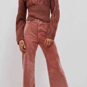 Anthro Pilcro Ultra High-Rise Wide Leg Corduroys